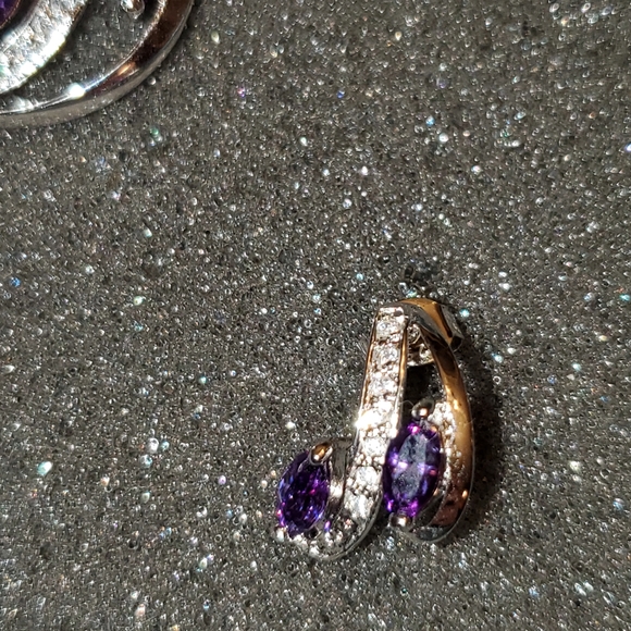 Amethyst Necklace and Earrings - Picture 4 of 6